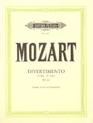 Divertimento Es-Dur KV 563 - Violine Viola Cello - Stimmen - MOZART