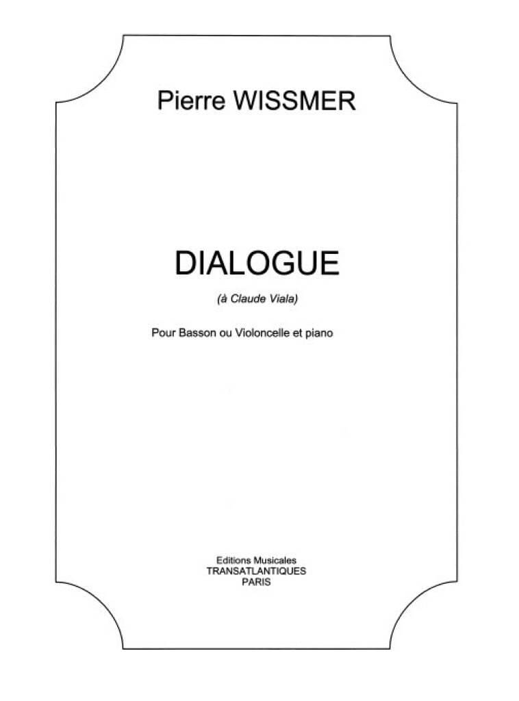 Dialogue Pierre Wissmer Partition Basson