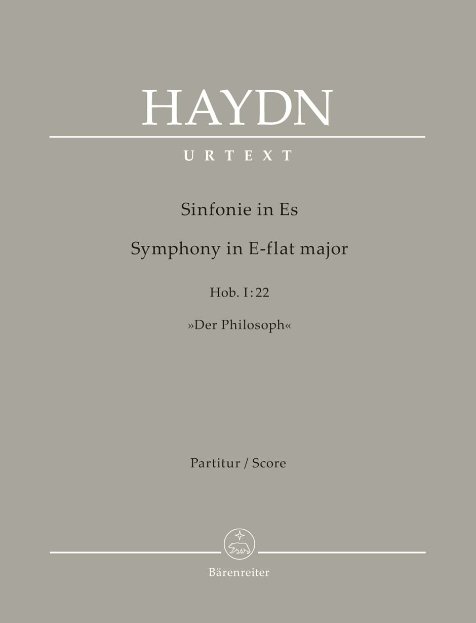 Symphonie n° 22 en Mib M. Joseph Haydn Partition Grand format