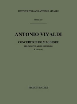 Concerto en Do Maj. - F. 8 n° 17 - Conducteur - VIVALDI - Partition