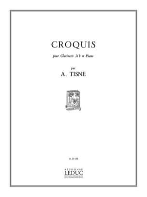Croquis op. 32 n° 2 Antoine Tisné Partition Clarinette
