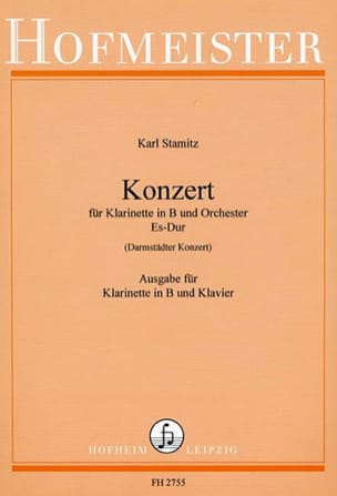 Konzert Es-Dur Darmst. Kzt. - Klarinette Klavier - STAMITZ - Partition