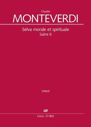 Selva morale et spirituale - Salmi II Urtext - MONTEVERDI - Partition