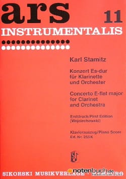 Konzert Es-Dur - Klarinette Klavier STAMITZ Partition Clarinette