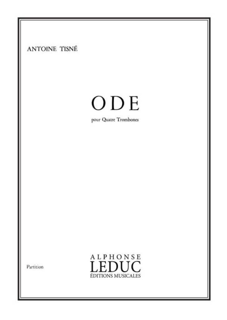 Ode Antoine Tisné Partition Petit format