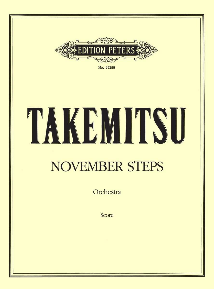 November steps - Score TAKEMITSU Partition Grand format