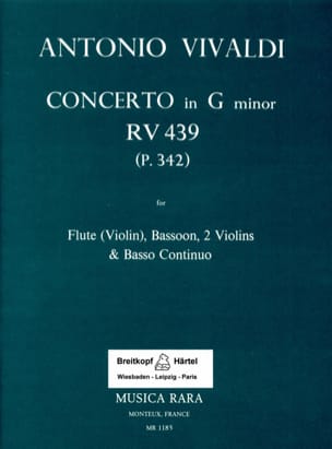 Concerto in G minor RV 439 P 342 - Flute bassoon 2 violins Bc