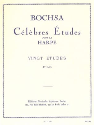 20 Etudes - Harpe Charles Bochsa Partition Harpe