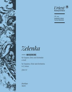 Miserere - Conducteur ZELENKA Partition Grand format