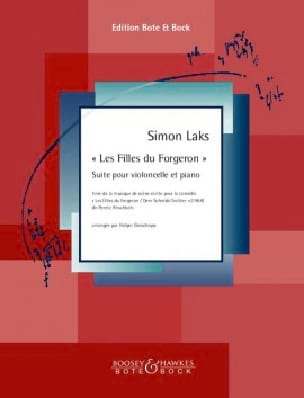 Les Filles du Forgeron, Suite Simon Laks Partition Violoncelle