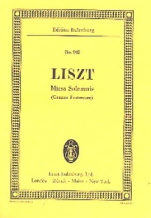 Missa Solemnis LISZT Partition Petit format