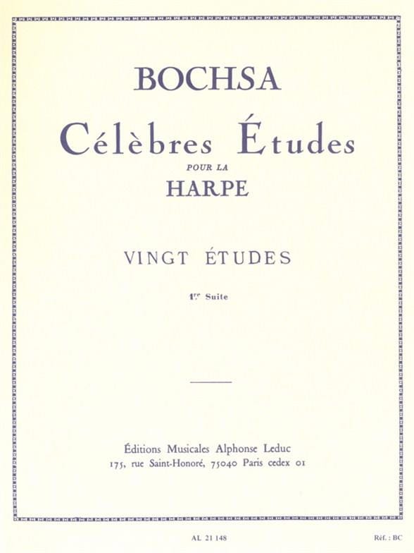 20 Etudes - Harpe Charles Bochsa Partition Harpe
