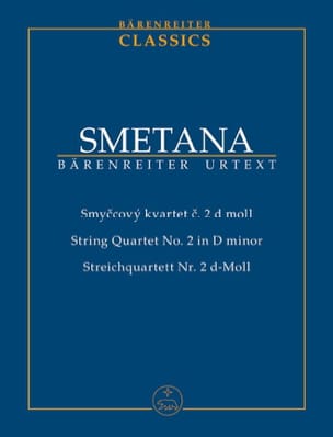 Quatuor à Cordes N° 2 en ré mineur SMETANA Partition Petit format