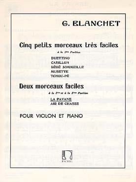 Pavane - Georges Blanchet - Partition - Violon