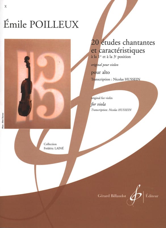 20 études chantantes et caractéristiques Emile Poilleux Partition Alto