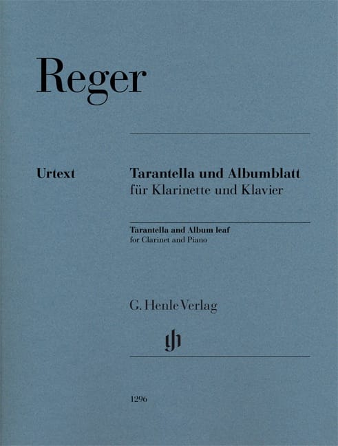 Tarantella / Albumblatt - Clarinette Max Reger Partition Clarinette