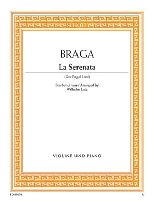 La Serenata Gaetano Braga Partition Violon