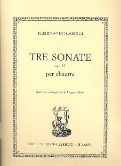 3 Sonate op. 21 - Chitarra Ferdinando Carulli Partition Guitare