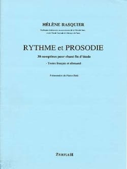 Rythme et Prosodie Hélène Rasquier Partition Solfèges