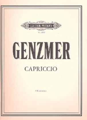 Capriccio - 2 Klarinetten Harald Genzmer Partition Clarinette