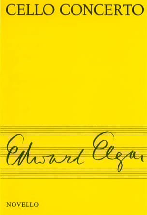 Cello Concerto - Score ELGAR Partition Grand format