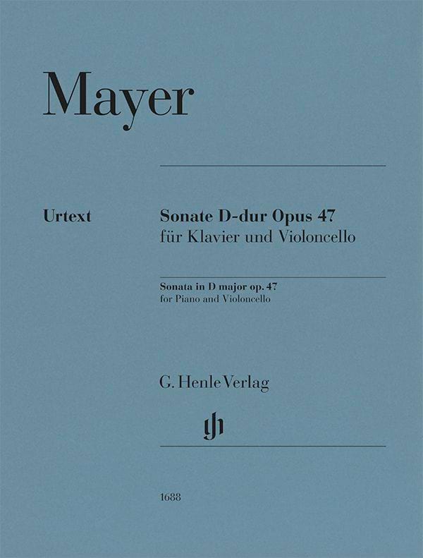 Sonate pour violoncelle op. 47 Emilie Mayer Partition Violoncelle