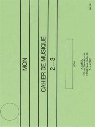 Mon cahier de musique n° 2-3 I.F.M. Serge Lecussant Partition Solfèges