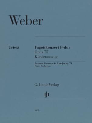 Carl Maria von Weber - Bassoon Concerto in F major op. 75 - Partition - di-arezzo.fr