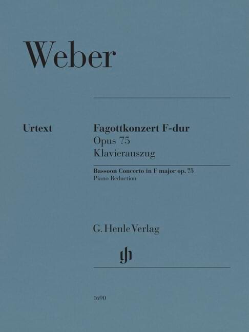 Bassoon Concerto in F major op. 75 - Carl Maria von Weber - Partition