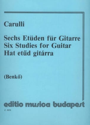 6 Etüden für Gitarre Ferdinando Carulli Partition Guitare