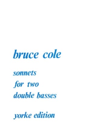 Sonnets Bruce Cole Partition Contrebasse