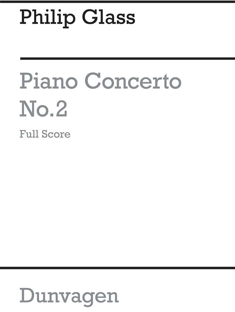 Piano Concerto N° 2 GLASS Partition Grand format