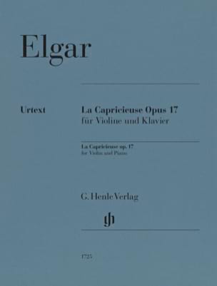 La Capricieuse op. 17 Edward Elgar Partition Violon