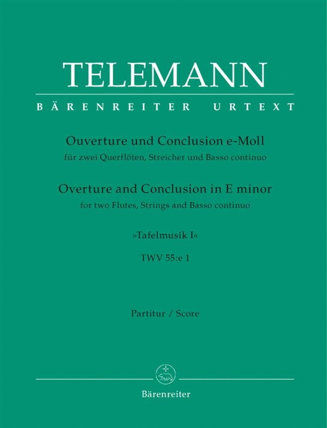 Ouvertüre & Conclusion Tafelmusik I - Score - TELEMANN - Partition