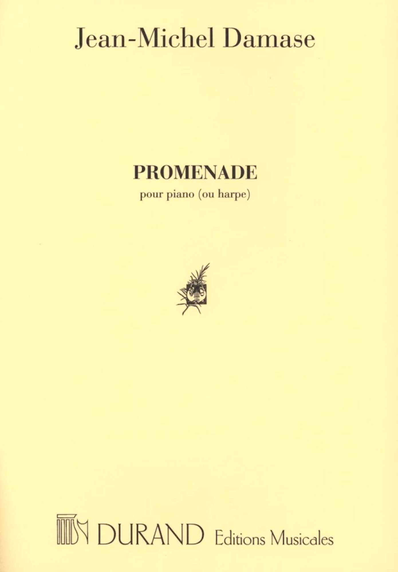 Promenade - Harpe ou Piano Jean-Michel Damase Partition Harpe