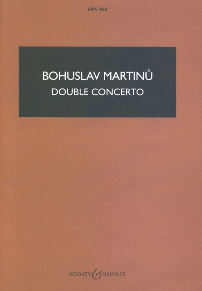 Double Concerto - H 271 - MARTINU - Partition - Grand format