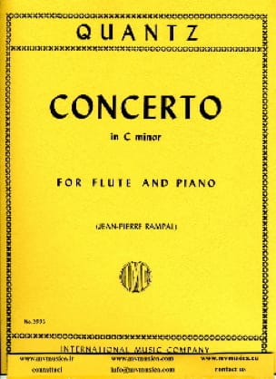 Concerto in C minor - Flute piano QUANTZ Partition Flûte traversière