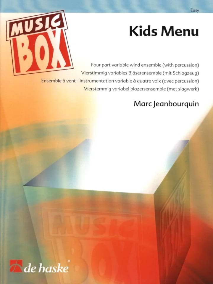 Kids menu Marc Jeanbourquin Partition ENSEMBLES, BANDS
