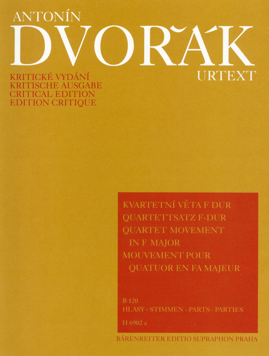 Quartettsatz F-Dur Antonin Dvorak Partition