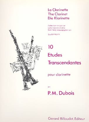 10 Etudes transcendantes Pierre-Max Dubois Partition Clarinette