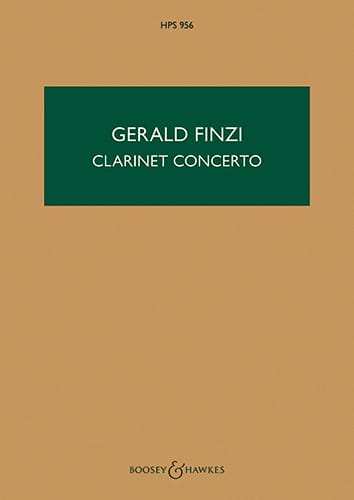 Concerto Pour Clarinette - Gerald Finzi - Partition - Grand format