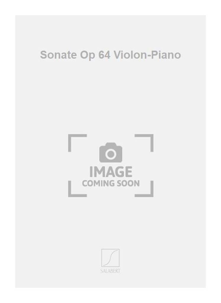 Sonate op. 64 - Violon et piano Charles Koechlin Partition Violon