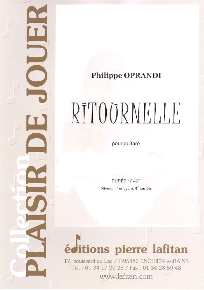 Ritournelle Philippe Oprandi Partition Guitare