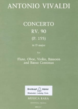 Concerto in D major RV 90 P. 155 - Flute oboe violin bassoon Bc