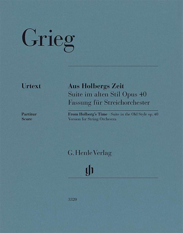 Aus Holbergs Zeit - Conducteur Grand Format - GRIEG - Partition