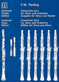 Concertino op. 5 Franz Wilhelm Ferling Partition Hautbois