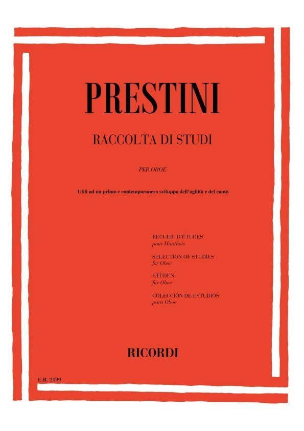 Racolta di Studi Prestini Partition Hautbois