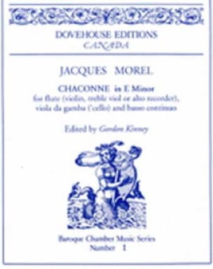 Chaconne En Mi Min. 1709 - Jacques Morel - Partition