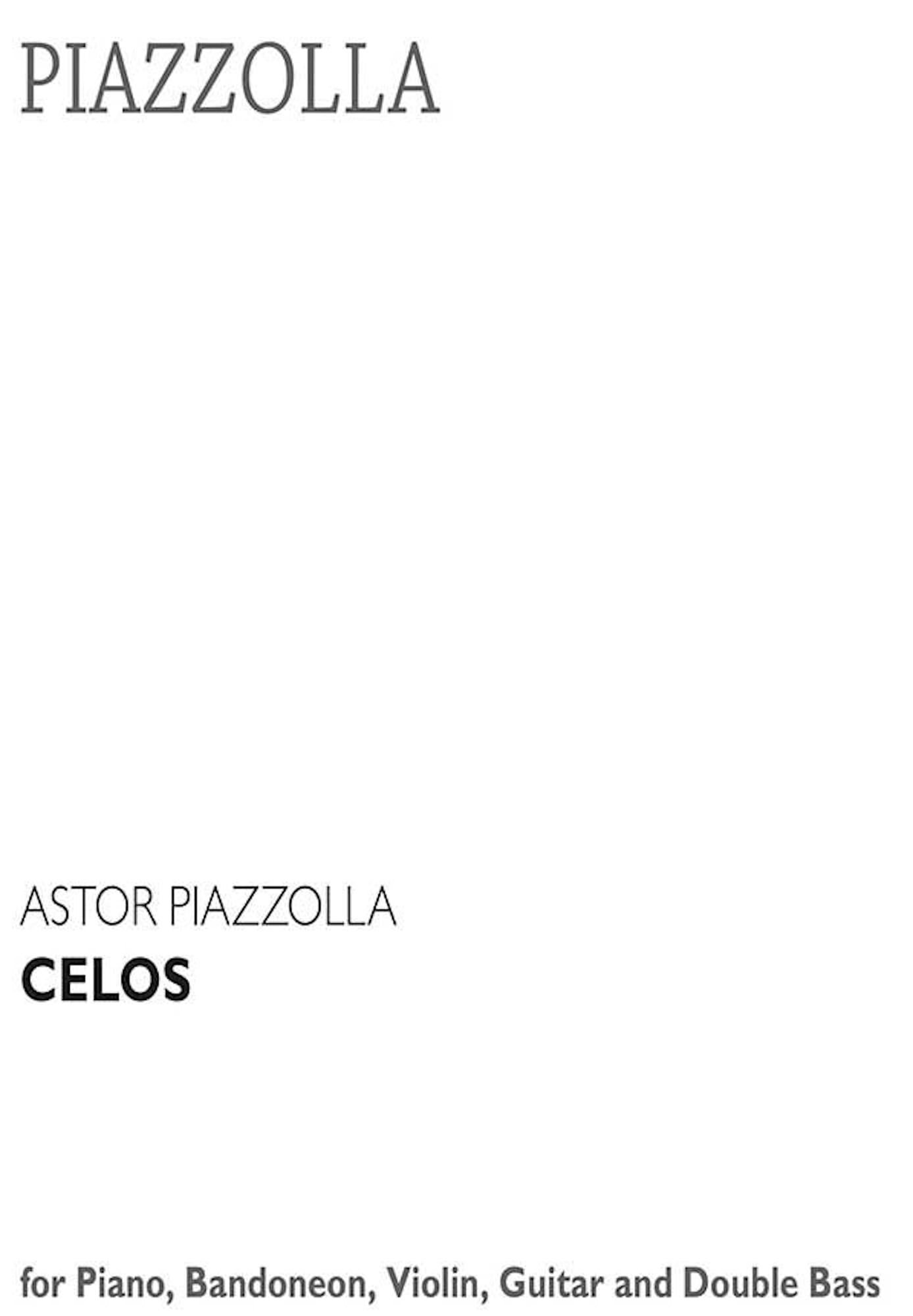 Celos - Quintette Conducteur Astor Piazzolla Partition Grand format