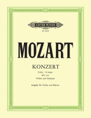 Concerto Violon sol majeur KV 216 Flesch MOZART Partition Violon